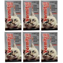 Vermitril Cat Gatos Anti Pulgas, Carrapatos, Vermes, Sarnas 24 Comp Mastigáveis Vermitril Cat Gatos Anti Pulgas, Carrapatos, Vermes, Sarnas 24 Comp Mastigáveis
