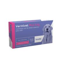 Vermivet Plus Vermífugo para Cães Biovet 02 Comprimidos