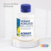 Verniz acrilico brilhante - pet/100ml sem cor