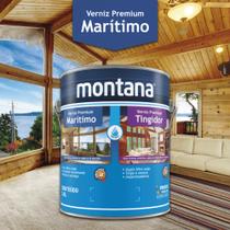 Verniz Base Agua Premium Marítimo Natural Acetinado Montana 3,6L