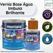 Verniz Base Água Tingidor Imbuia Brilhante 3,6L Montana Secagem Rápida e Baixo Odor