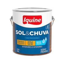 Verniz Base d'Água Incolor Sol e Chuva 900ml Iquine