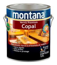Verniz Copal Transparente Pronto Uso Brilhante Montana 3,6lt
