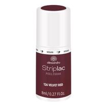 Verniz de unhas alessandro Striplac Peel or Soak 126 Velvet Red