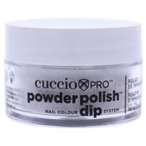 Verniz de unhas Cuccio Colour Powder Platinum Silver Glitter 15mL