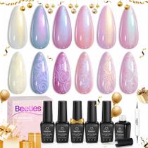 Verniz de unhas em gel Beetles Pearl 6 Colors Shimmer 7,5 ml Mermaid