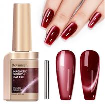 Verniz de unhas em gel Bevimee Cat Eye Dark Red Glitter 12mL Verniz de unhas em gel Bevimee Cat Eye Dark Red Glitter 12mL