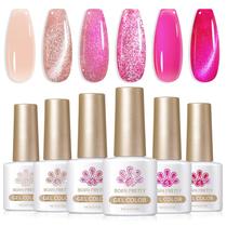 Verniz de unhas em gel Born Pretty Pink Series 7mL (x6) Verniz de unhas em gel Born Pretty Pink Series 7mL (x6)
