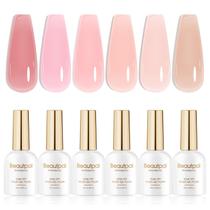 Verniz de unhas em gel Larvall Beautpal Jelly Nude Pink 8mL x6 Verniz de unhas em gel Larvall Beautpal Jelly Nude Pink 8mL x6