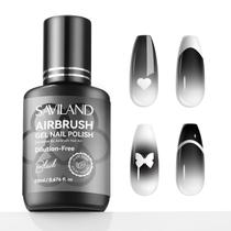 Verniz de unhas em gel SAVILAND Plus Airbrush 20 ml preto sem acetona