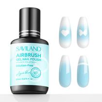 Verniz de unhas em gel SAVILAND Plus Airbrush Azure Blue 20mL Verniz de unhas em gel SAVILAND Plus Airbrush Azure Blue 20mL
