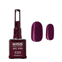 Verniz de unhas KISS NEW YORK Gel Soak Off UV LED 10 mL (cor de vinho espumante)