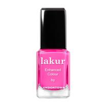 Verniz de unhas LONDONTOWN lakur resistente a lascas rosa quente 12mL