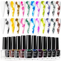 Verniz de unhas MIZHSE Marble Ink Gel Blooming 12 Colors Verniz de unhas MIZHSE Marble Ink Gel Blooming 12 Colors