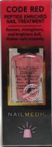 Verniz de unhas Pretty Woman NAIL MEDIC Code enriquecido com peptídeo vermelho