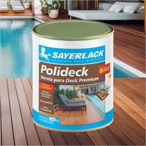 Verniz Deck Acetinado Para Madeira Interno Secagem Rápida Lata Galão 900ml/3,6 Litros