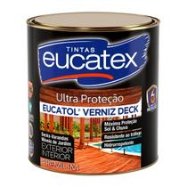 Verniz Deck Madeira Eucatol Semibrilho Eucatex 900ml Natural