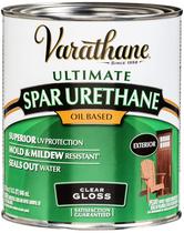 Verniz doméstico Varathane 9241 Spar Urethane Quart Gloss à base de óleo