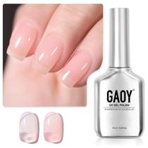 Verniz em Gel GAOY Pink Jelly Nude 16ml - Translúcido