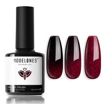 Verniz em Gel Modelones - Vermelho Bordô com Efeito Camaleão - 15ml Verniz em Gel Modelones - Vermelho Bordô com Efeito Camaleão - 15ml