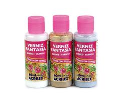 Verniz Fantasia à base d'água acrilex 60 ml brilhante