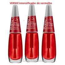 Verniz intensificador de vermelho - kit com 3 unidades