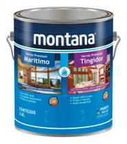 Verniz Maritimo Natural Brilhante Montana Base Água 3,6lt