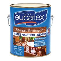 Verniz Marítimo Premium Eucatex Brilhante Uso Geral Proteção Acabamento para Madeira 3,6L