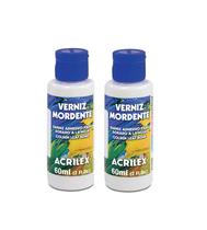 Verniz Mordente Acrilex 60ml Acrilex Kit C/2 Unidades Verniz Mordente Acrilex 60ml Acrilex Kit C/2 Unidades
