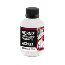 Verniz para Couro Acrilex 100ml Brilhante Unidade