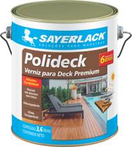 Verniz para Deck Premium Polideck Natural Semibrilho 3,6L Sayerlack Madeira