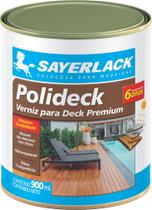 Verniz para Deck Premium Polideck Natural Semibrilho 900ml Sayerlack Altíssima Durabilidade