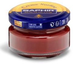 Verniz para sapatos SAPHIR Creme Surfine Cera de abelha Leather Mahogany 50ml Verniz para sapatos SAPHIR Creme Surfine Cera de abelha Leather Mahogany 50ml