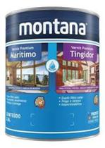 Verniz Premium Base Água Marítimo Natural Brilhante 900ml Montana