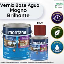 Verniz Premium Base Água Tingidor Mogno Brilhante 900ml Montana Secagem Rápida e Baixo Odor Verniz Premium Base Água Tingidor Mogno Brilhante 900ml Montana Secagem Rápida e Baixo Odor