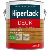 Verniz Premium Hiperlack Deck Semi Brilho Natural 3L