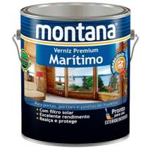 Verniz Premium Marítimo 3,6 Litros Fosco - 33C550521 - MONTANA Verniz Premium Marítimo 3,6 Litros Fosco - 33C550521 - MONTANA