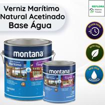Verniz Premium Marítimo Base Água Natural Acetinado 900ml Montana