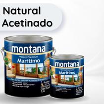 Verniz Premium Marítimo Natural Acetinado 3,6L Montana Madeira Verniz Premium Marítimo Natural Acetinado 3,6L Montana Madeira