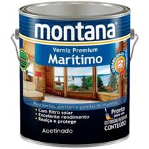 Verniz Premium Marítimo Natural Acetinado Montana 0,9L