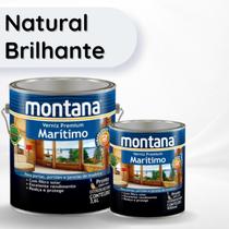 Verniz Premium Marítimo Natural Brilhante 900ml Montana Madeira - Alta Durabilidade e Proteção