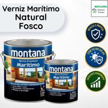 Verniz Premium Marítimo Natural Fosco 900ml Montana Proteção para Madeira Verniz Premium Marítimo Natural Fosco 900ml Montana Proteção para Madeira