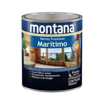 Verniz Premium Marítimo Natural Fosco Montana 0,9L Madeira