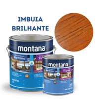Verniz Premium Tingidor Base Água Imbuia Brilhante 900ml Montana Madeira