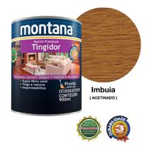 Verniz Premium Tingidor Imbuia Acetinado 900ml Montana Madeira