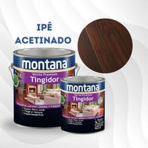 Verniz Premium Tingidor Ipe Acetinado 900ml Montana Madeira