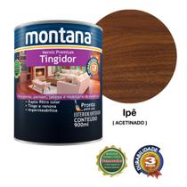 Verniz Premium Tingidor Ipê Acetinado Montana 900ml Madeira