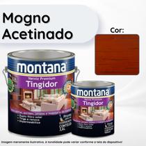 Verniz Premium Tingidor Mogno Acetinado 3,6L Montana Proteção para Madeira