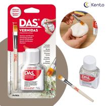 Verniz Protetivo Vitrificante 75ml DAS + Pincel para Artesanato Das Fila Verniz Protetivo Vitrificante 75ml DAS + Pincel para Artesanato Das Fila