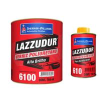 Verniz Pu Automotivo 6100 750ml+Cat 150ml Lazzuril - 57933 Verniz Pu Automotivo 6100 750ml+Cat 150ml Lazzuril - 57933